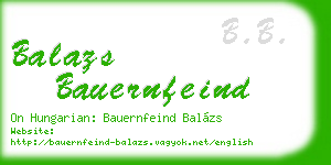 balazs bauernfeind business card