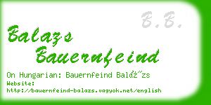 balazs bauernfeind business card